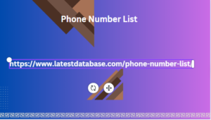 Phone number list
